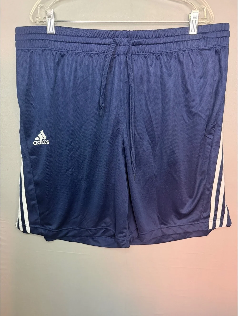 Adidas 3 Stripe Training Shorts Navy Blue Men’s 2XL